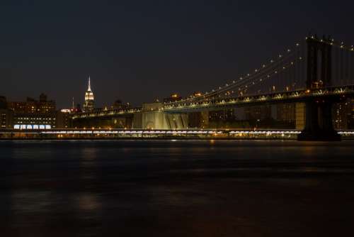 New York City Night Skyline Photo