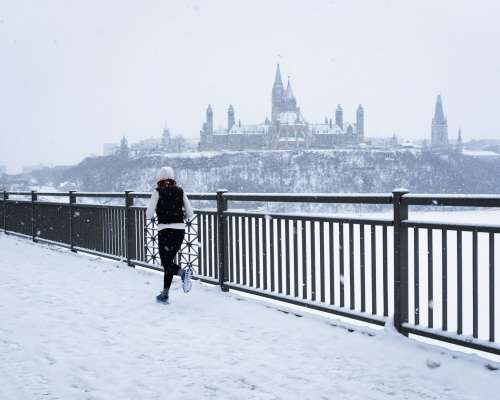 Ottawa Skyline Provides Backdrop For Running Route Photo