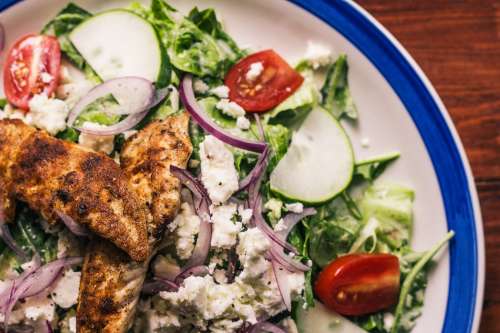 Salad With Chicken Photo