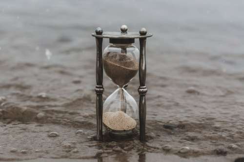 Sands Of Time In Water Photo
