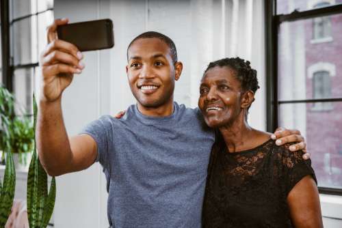 Selfie With Grandma Photo