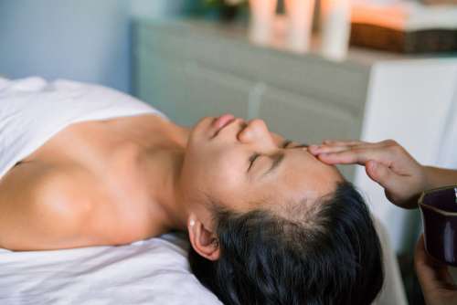 Spa Forehead Massage Photo