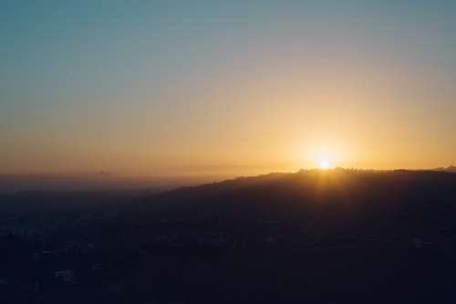 Sunrise On The Hills Above Los Angeles Photo