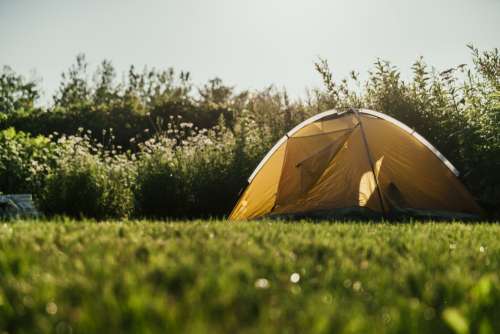 Tent At Fields Edge Photo