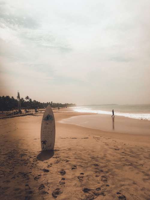 The Lonely Surfboard Photo