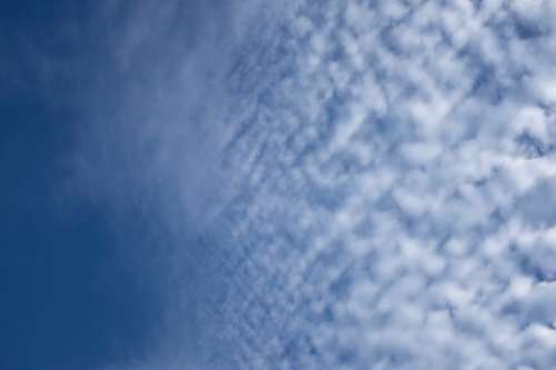 Thin Cloud Pattern In Sky Photo