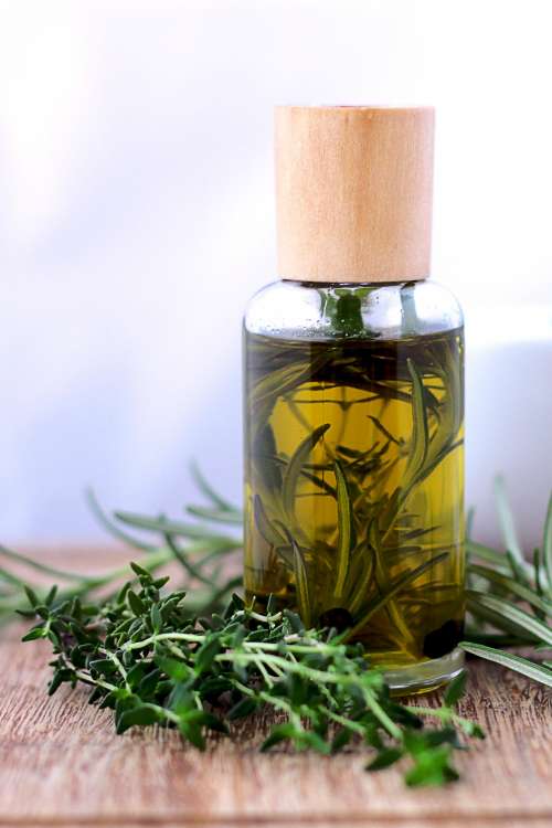 Thyme And Rosemary Infused Oil Photo