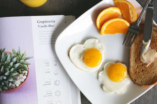 Toast & Eggs For Breakfast Photo