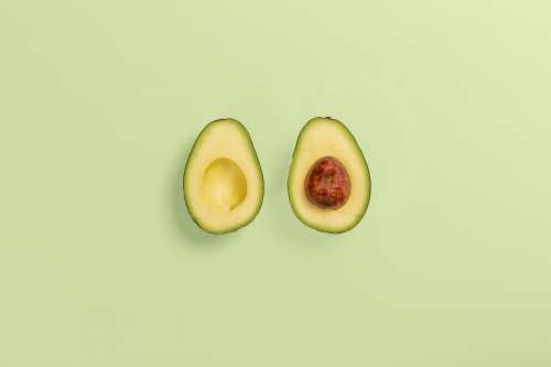 Two Avocado Slices Photo