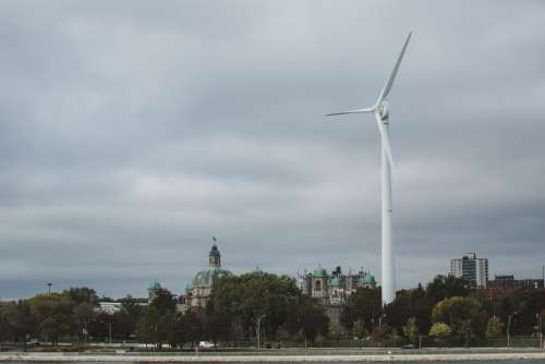 Urban Wind Turbine Photo