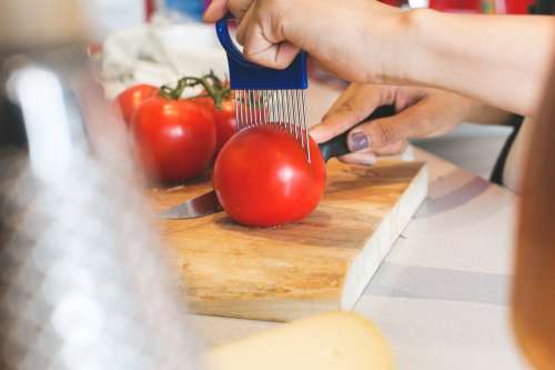 Vegetable Slicer In Kitchen Photo