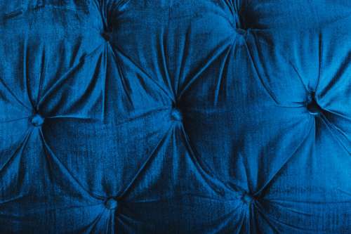 Velvet Blue Sofa Texture Photo