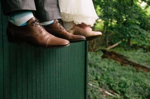 Wedding Day Photo Of Shoes Photo