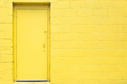 Yellow Door Wall Photo
