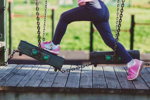 Girl at the playground 2