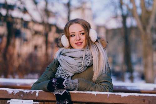 A girl winter portrait 5