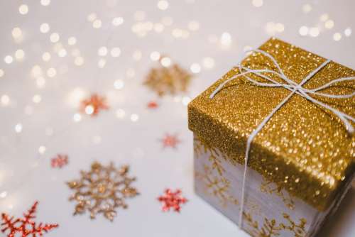 Glitter gift box