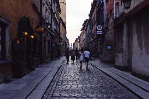 Old Town street in the late afternoon 2