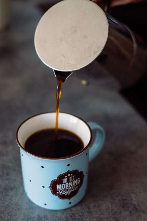 Pouring coffee from a percolator 2