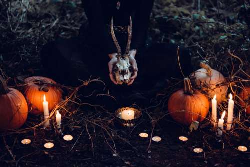 Spooky Halloween scene