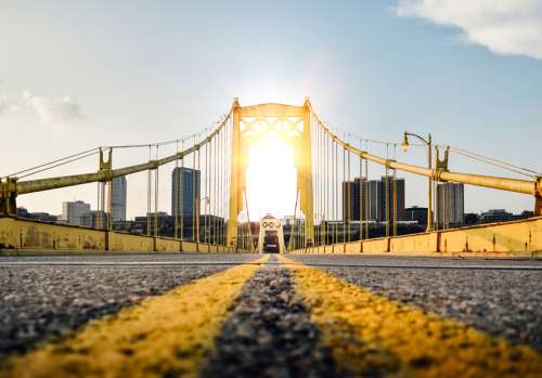 10th street bridge in Pittsburgh, Pennsylvania free photo