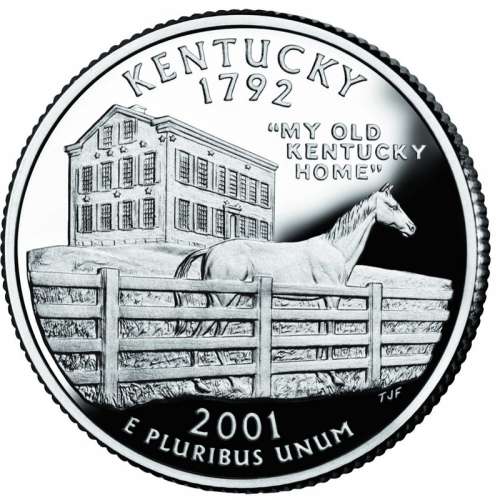 2001 commemorative quarter in Kentucky free photo