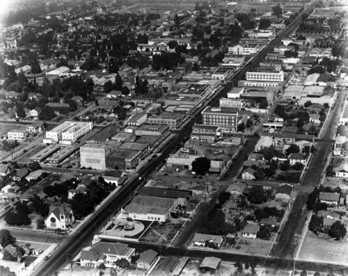 Anaheim Cityscape in 1922 in California free photo