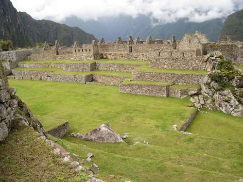 Ancient Stone Fort at Machu Picchu, Peru free photo