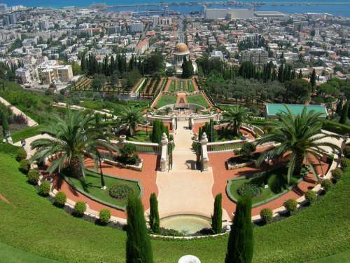 Bahai Gardens in Haifa, Israel free photo