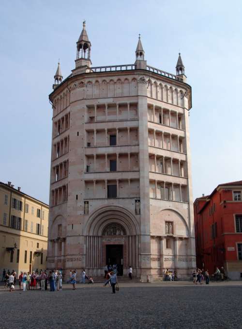 Baptistery of Parma in Italy free photo