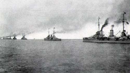Battleships of the Hochseeflotte in World War I free photo