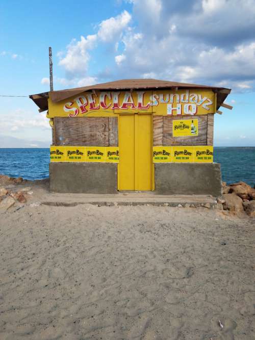 Beer Shack on the Beach in Kingston, Jamaica free photo