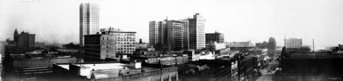 Black and White Skyline of Birmingham, Alabama free photo