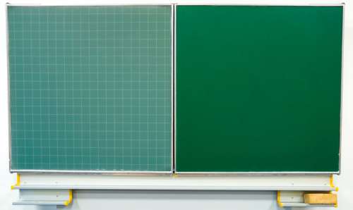 Blank and Gridded Chalkboard free photo
