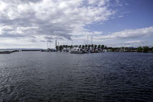 Boats at the Marina in Thunder Bay, Ontario free photo