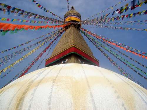 Boudhanath Stupa in Kathmandu, Nepal free photo