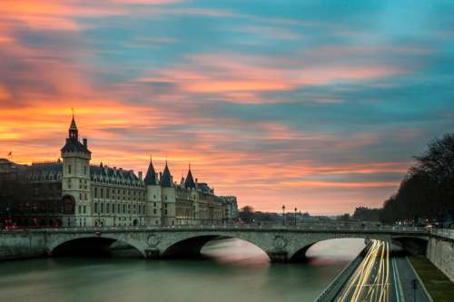 Bridge and Castle in Paris, France free photo