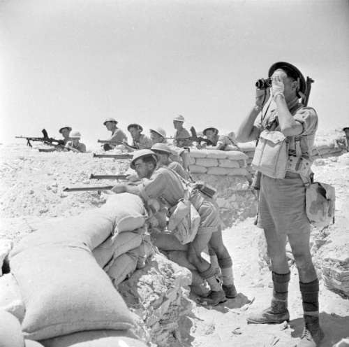 British infantry near El Alamein in Egypt free photo