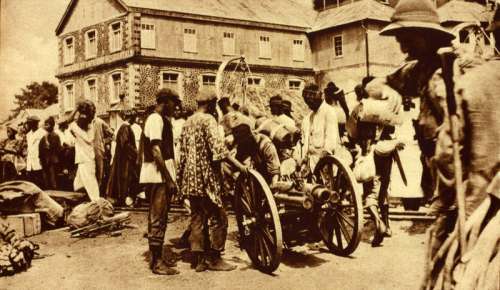 British West African Campaign troops in Freetown, Sierra Leone free photo