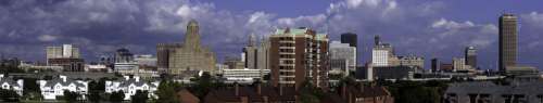 Buffalo skyline in New York free photo