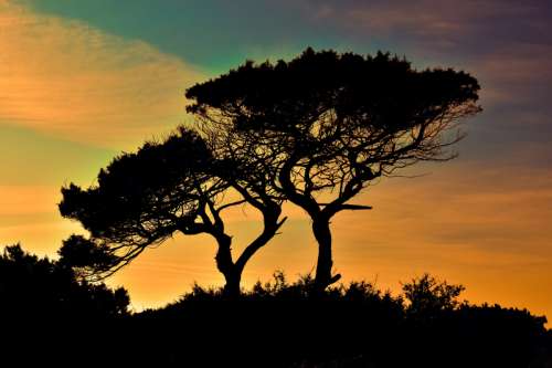 Capo Greko national Park Sunset in Cyprus free photo