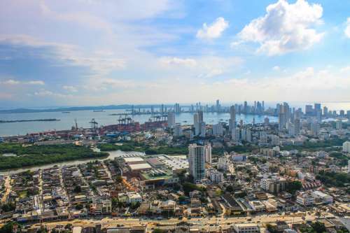 Cartagena de Indias cityscape free photo