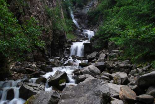 Cascading Waterfalls in the Yukon Territory, Canada free photo