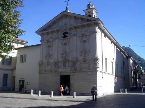 Church of San Rocco in Lugano, Switzerland free photo