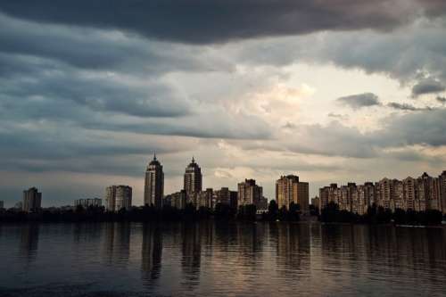 City Skyline in Kiev, Ukraine free photo