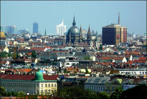 Cityscape and City View in Vienna, Austria free photo