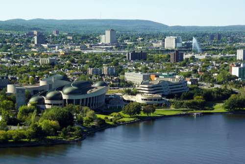 Cityscape and landscape view of Ottawa, Canada free photo