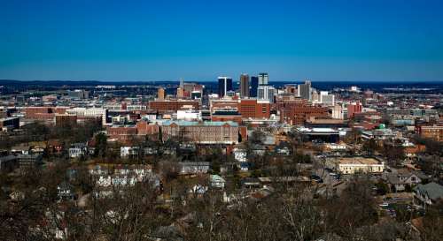 Cityview and buildings in Birmingham, Alabama free photo