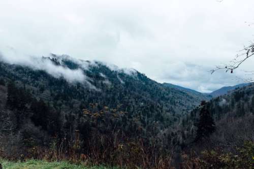 Clouds over Great Smoky Mountains National Park, Tennessee free photo