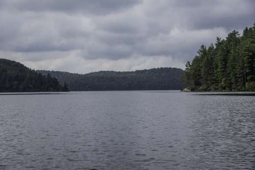 Clouds over the Water at Algonquin Provincial Park, Ontario free photo